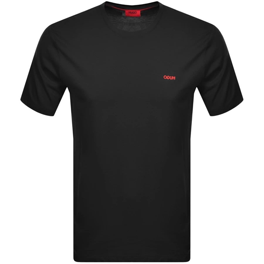 Alternative Image for ProductHUGO Dero 211 Crew Neck Short Sleeve T Shirt Black1